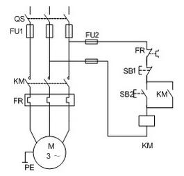 電動機單方向運行的接線 - 半窗淡月 - 半窗淡月的博客