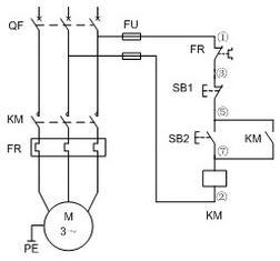 電動機單方向運行的接線 - 半窗淡月 - 半窗淡月的博客